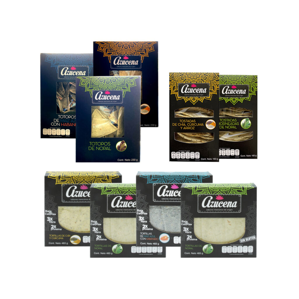 3 pack de Tortillas de Nopal Azucena